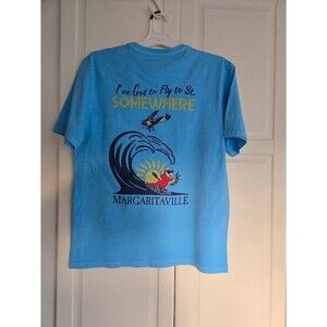 Margaritaville Boat Drinks St Somewhere T-Shirt Tee Mens MEDIUM - NEW